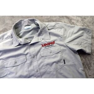 Viking Motorsports Racing NASCAR Xfinity Series Button Shirt L NASCAR Columbia